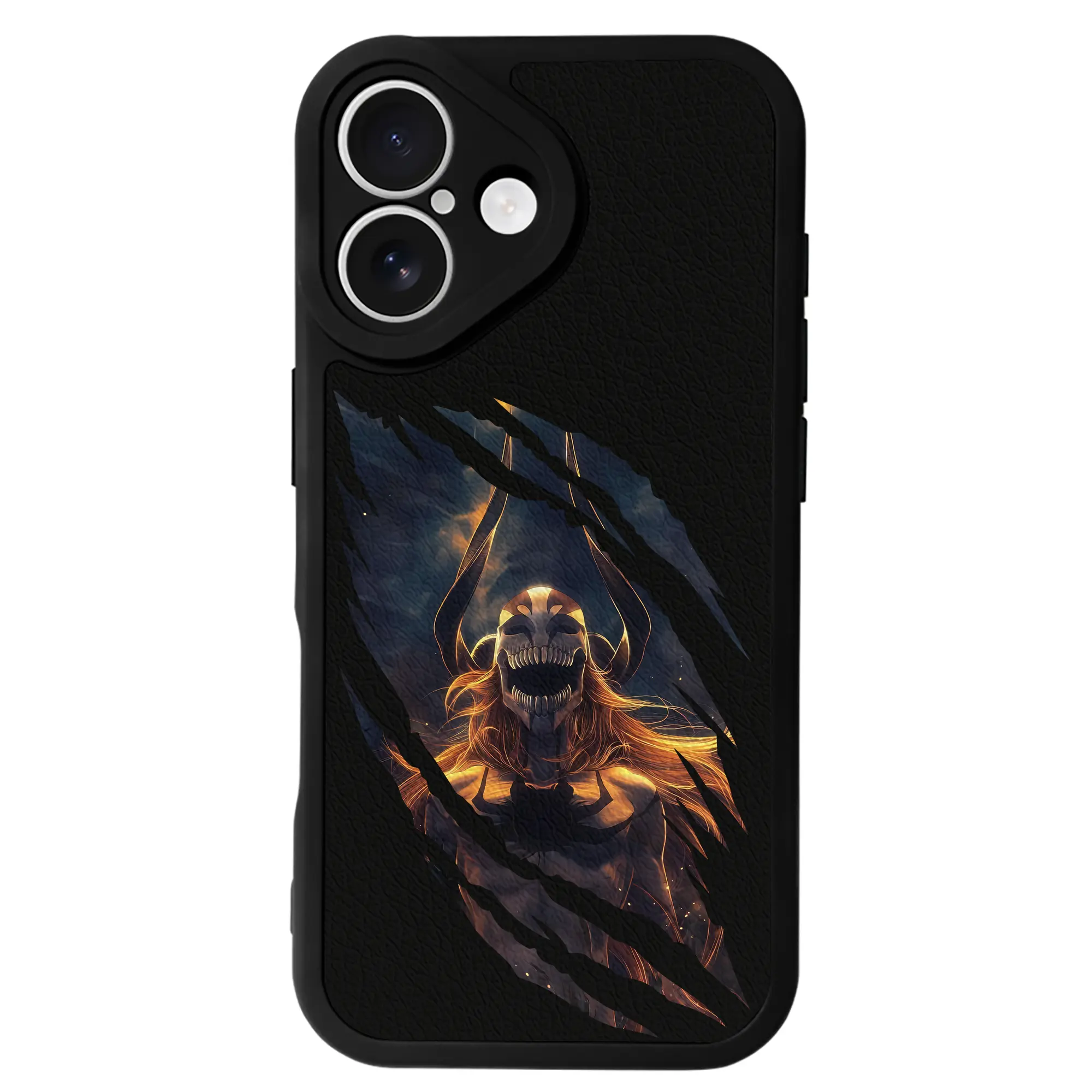 ブリーチ グッズ 黒崎 一護 - IPhone 16シリーズ対応 ・ シリコンスマホケース ・ レザー調 ・ 高精度フィット ・ 耐衝撃 ・ ワイヤレス充電対応 ・ 精密カット